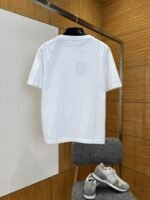 LV Logo Embroidered Knit Short-Sleeve T-Shirt 2 - 图片 2