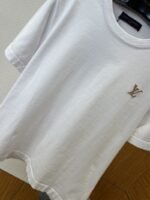 LV Logo Embroidered Knit Short-Sleeve T-Shirt 2 - 图片 4