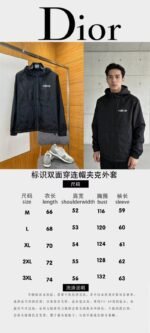 Dior Logo Reversible Hooded Jacket 1 - 图片 10