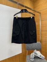 Dior Metal Logo Drawstring Work Shorts 1