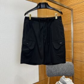 Dior Metal Logo Drawstring Work Shorts 1