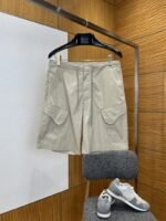 Dior Metal Logo Drawstring Work Shorts 2