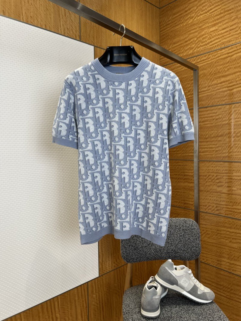 wsxc1775537614307_0.jpg Dior All-Over Print Knit Short-Sleeve T-Shirt - 图片 1