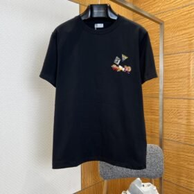 Dior Animal Embroidered Crew-Neck Short-Sleeve T-Shirt 2