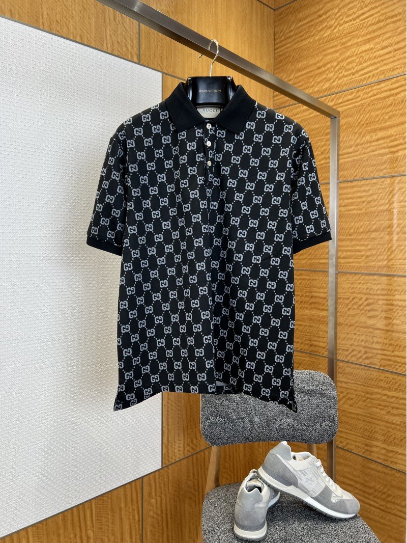 wsxc1775599387117_0.jpg Gucci Double G All-Over Print Short-Sleeve Polo Shirt 1 - 图片 1