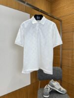 LV Classic Logo All-Over Print Short-Sleeve Polo Shirt 2