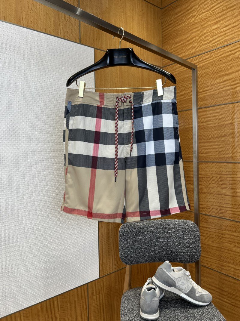 wsxc1775614654030_0.jpg Prada Checkered Drawstring Casual Shorts - 图片 1