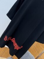 Balenciaga Gothic-Style Letter Print Embroidered Short-Sleeve T-Shirt 2 - 图片 7
