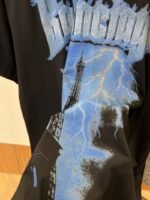 Balenciaga Gothic-Style Letter Print Embroidered Short-Sleeve T-Shirt 3 - 图片 5