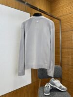 LV Embroidered Mesh Striped V-Neck Cardigan - 图片 2