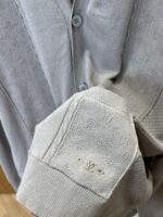 LV Embroidered Mesh Striped V-Neck Cardigan - 图片 5