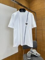 LV Crown Embroidered Twill Crew-Neck Short-Sleeve T-Shirt