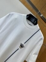 LV Crown Embroidered Twill Crew-Neck Short-Sleeve T-Shirt - 图片 3