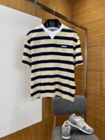 Prada Striped Cotton Short-Sleeve T-Shirt