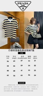 Prada Striped Cotton Short-Sleeve T-Shirt - 图片 10