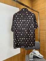 LV Monogram Print Silk Short-Sleeve Shirt 2 - 图片 2