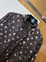 LV Monogram Print Silk Short-Sleeve Shirt 2 - 图片 3