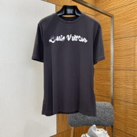 LV Gradient Patch Embroidered Short-Sleeve T-Shirt 2