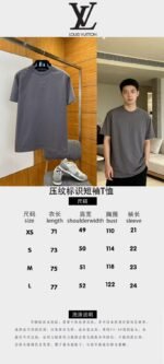LV Embossed Logo Short-Sleeve T-Shirt 3 - 图片 10