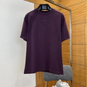 LV Embossed Logo Short-Sleeve T-Shirt 4