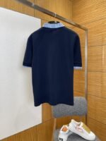 Miu Miu Logo Embroidered Checkered Patchwork Short-Sleeve Polo Shirt - 图片 2