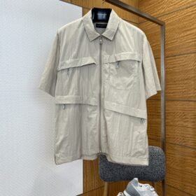 LV Functional Short-Sleeve Shirt with Multiple Pockets