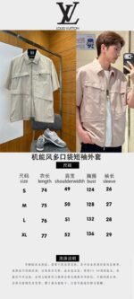 LV Functional Short-Sleeve Shirt with Multiple Pockets - 图片 10
