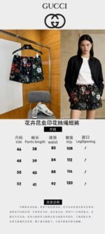 Gucci Floral and Insect Print Drawstring Shorts - 图片 10