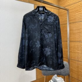 Gucci Floral Print lapel Long-Sleeve Collared Shirt