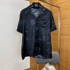 Gucci Floral Print lapel Short-Sleeve Collared Shirt