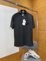Dior Leather-Label Pocket Crew-Neck Short-Sleeve T-Shirt 1