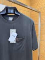 Dior Leather-Label Pocket Crew-Neck Short-Sleeve T-Shirt 1 - 图片 4