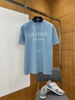 Dior Letter Embroidered Crew-Neck Short-Sleeve T-Shirt